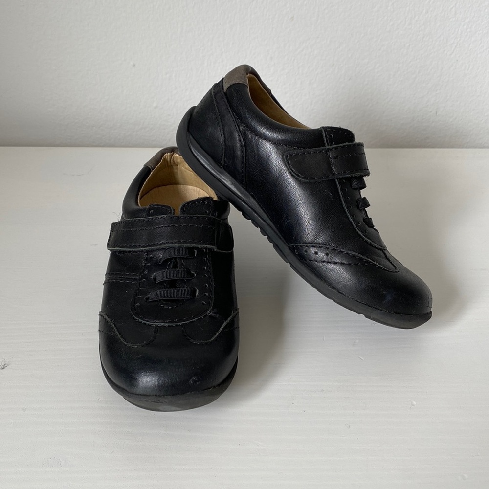 Jacadi Pari Toddler Boy Leather Sneakers/Tennis Shoe Size 26/ US 9